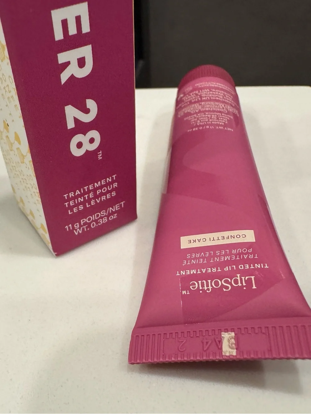 Tower 28 LipSoftie Tinted Lip Treatment – Confetti Cake-NEW